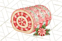 Whimsical Peppermint Bakery PNG Christmas Clipart Product Image 3