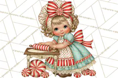 Whimsical Peppermint Bakery PNG Christmas Clipart Product Image 4