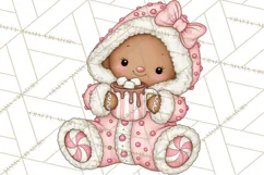 Pink Gingerbread Clipart PNG, Cute Christmas Gingerbread Product Image 5
