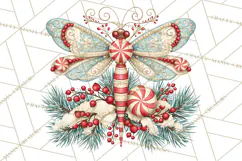 Whimsical Peppermint Garden PNG Christmas Clipart Product Image 5