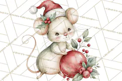 Watercolor Christmas Clipart PNG, Holiday Graphics PNG Product Image 2