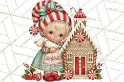 Whimsical Peppermint Bakery PNG Christmas Clipart Product Image 2