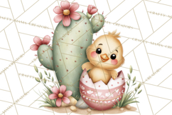 Easter Cactus Clipart, Easter Bunny, Faith, Easter PNG Product Image 5