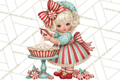 Whimsical Peppermint Bakery PNG Christmas Clipart Product Image 3