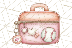 Baseball Mom Clipart PNG, Whimsical Graphics for Sports Moms Product Image 2