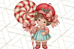 Whimsical Peppermint Bakery PNG Christmas Clipart Product Image 4