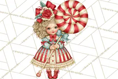 Whimsical Peppermint Bakery PNG Christmas Clipart Product Image 5