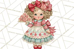 Whimsical Peppermint Bakery PNG Christmas Clipart Product Image 2