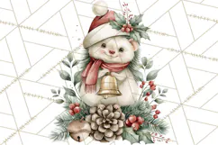 Watercolor Christmas Clipart PNG, Holiday Graphics PNG Product Image 2