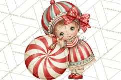 Whimsical Peppermint Bakery PNG Christmas Clipart Product Image 3