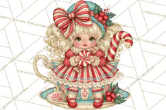 Whimsical Peppermint Bakery PNG Christmas Clipart Product Image 4