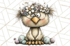 Pastel Easter Animals Watercolor Clipart, Easter PNG Product Image 3