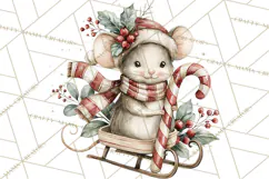Watercolor Christmas Clipart PNG, Holiday Graphics PNG Product Image 3
