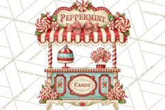 Whimsical Peppermint Bakery PNG Christmas Clipart Product Image 4
