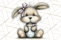 Pastel Easter Animals Watercolor Clipart, Easter PNG Product Image 2