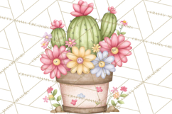 Easter Cactus Clipart, Easter Bunny, Faith, Easter PNG Product Image 2