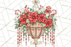 Whimsical Peppermint Garden PNG Christmas Clipart Product Image 5