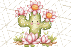 Easter Cactus Clipart, Easter Bunny, Faith, Easter PNG Product Image 4