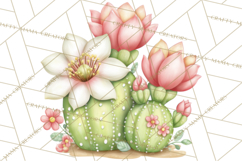 Easter Cactus Clipart, Easter Bunny, Faith, Easter PNG Product Image 5
