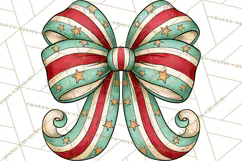 Vintage Christmas Clipart Accessories, Holiday Doodle PNG Product Image 2