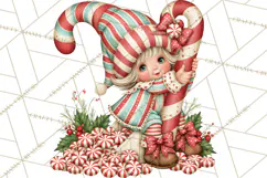 Whimsical Peppermint Bakery PNG Christmas Clipart Product Image 2