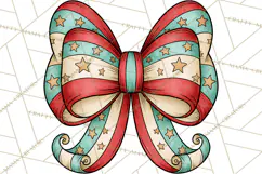Vintage Christmas Clipart Accessories, Holiday Doodle PNG Product Image 3