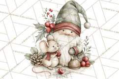 Watercolor Christmas Clipart PNG, Holiday Graphics PNG Product Image 4