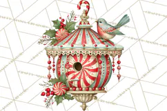 Whimsical Peppermint Garden PNG Christmas Clipart Product Image 4