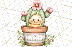 Easter Cactus Clipart, Easter Bunny, Faith, Easter PNG Product Image 4