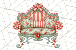 Whimsical Peppermint Garden PNG Christmas Clipart Product Image 5