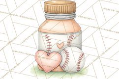 Baseball Mom Clipart PNG, Whimsical Graphics for Sports Moms Product Image 4