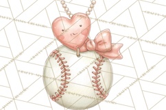 Baseball Mom Clipart PNG, Whimsical Graphics for Sports Moms Product Image 5