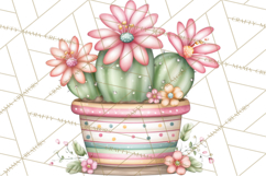 Easter Cactus Clipart, Easter Bunny, Faith, Easter PNG Product Image 5