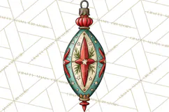 Vintage Christmas Clipart Accessories, Holiday Doodle PNG Product Image 3