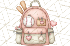 Baseball Mom Clipart PNG, Whimsical Graphics for Sports Moms Product Image 2