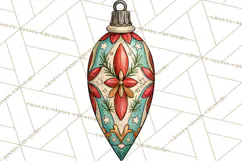 Vintage Christmas Clipart Accessories, Holiday Doodle PNG Product Image 4