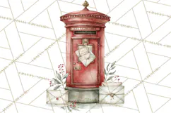 Watercolor Christmas Clipart PNG, Holiday Graphics PNG Product Image 4