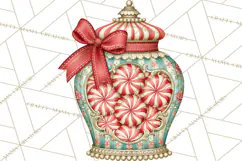 Whimsical Peppermint Bakery PNG Christmas Clipart Product Image 5
