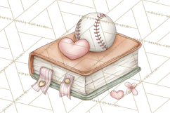 Baseball Mom Clipart PNG, Whimsical Graphics for Sports Moms Product Image 4