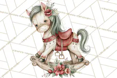 Watercolor Christmas Clipart PNG, Holiday Graphics PNG Product Image 5