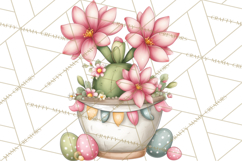Easter Cactus Clipart, Easter Bunny, Faith, Easter PNG Product Image 5