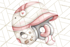 Baseball Mom Clipart PNG, Whimsical Graphics for Sports Moms Product Image 3