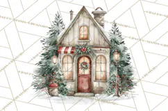 Watercolor Christmas Clipart PNG, Holiday Graphics PNG Product Image 3