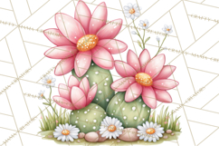 Easter Cactus Clipart, Easter Bunny, Faith, Easter PNG Product Image 3