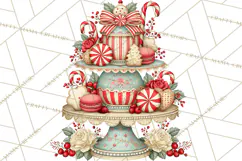 Whimsical Peppermint Bakery PNG Christmas Clipart Product Image 5