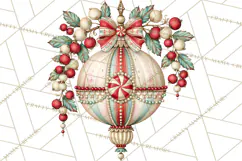 Whimsical Peppermint Garden PNG Christmas Clipart Product Image 2