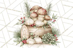 Watercolor Christmas Clipart PNG, Holiday Graphics PNG Product Image 2