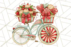 Whimsical Peppermint Bakery PNG Christmas Clipart Product Image 3