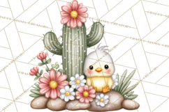 Easter Cactus Clipart, Easter Bunny, Faith, Easter PNG Product Image 2