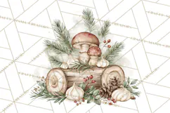 Watercolor Christmas Clipart PNG, Holiday Graphics PNG Product Image 3